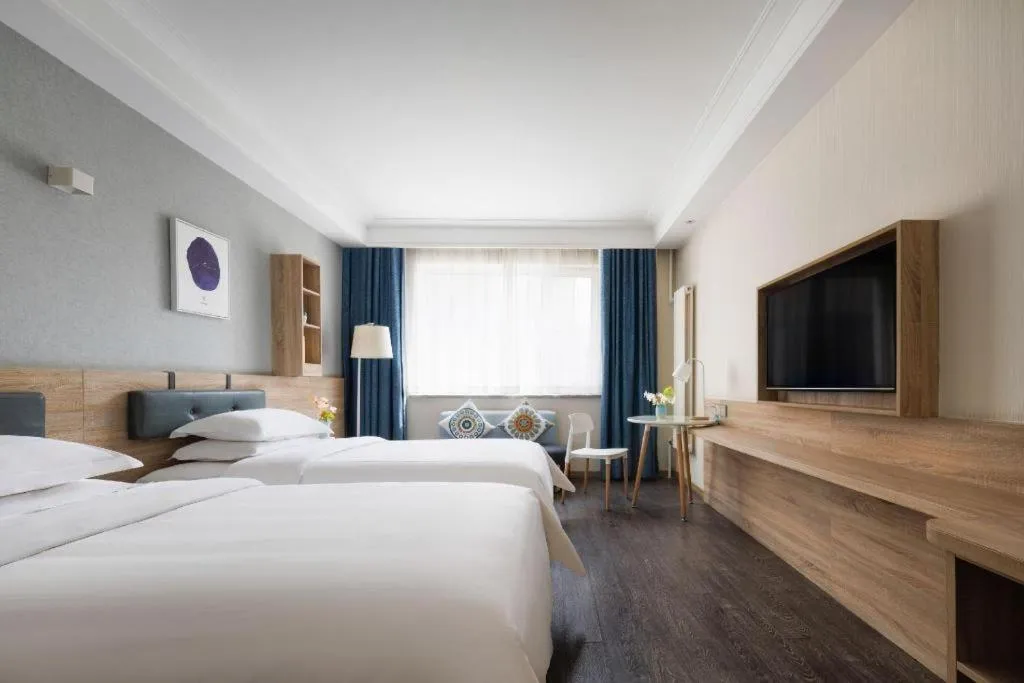 Bed in Shanshui Trends Hotel Temple of Heaven Branch