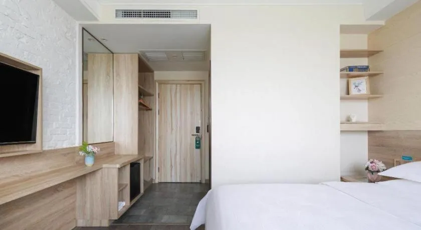 Bed in Shanshui Trends Hotel Temple of Heaven Branch