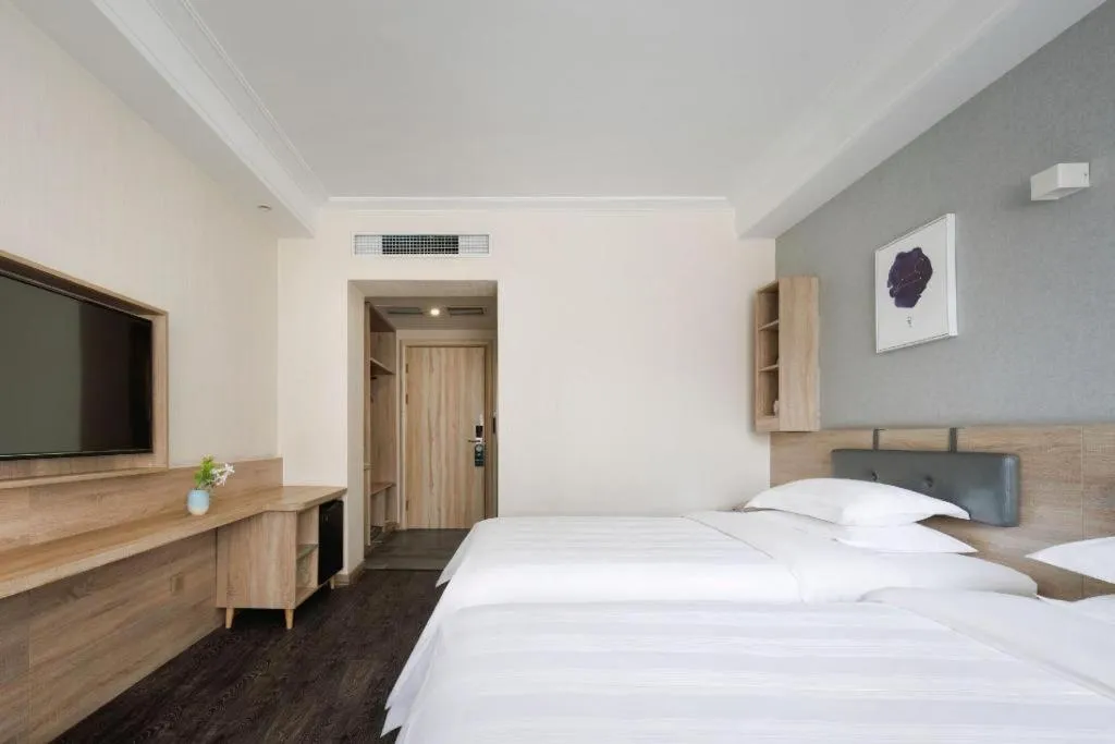 Bed in Shanshui Trends Hotel Temple of Heaven Branch