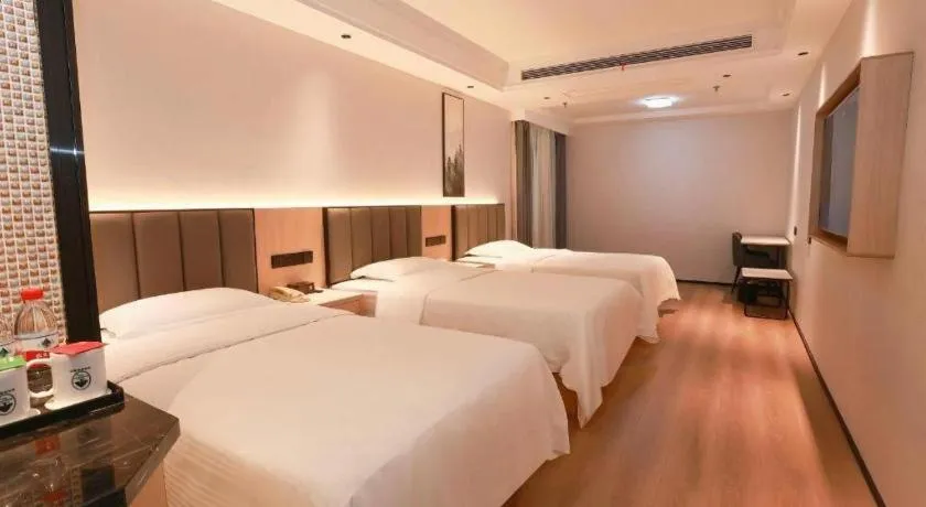 Bed in GreenTree Inn Maanshan Hanshan District Jiuwu Square Hotel