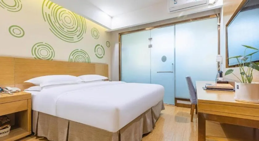 Bed in GreenTree Inn Hefei Government Cultural District South District Provincial Hospital Nanqu Hotel