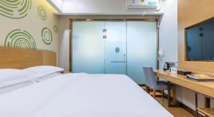 Bed in GreenTree Inn Hefei Government Cultural District South District Provincial Hospital Nanqu Hotel