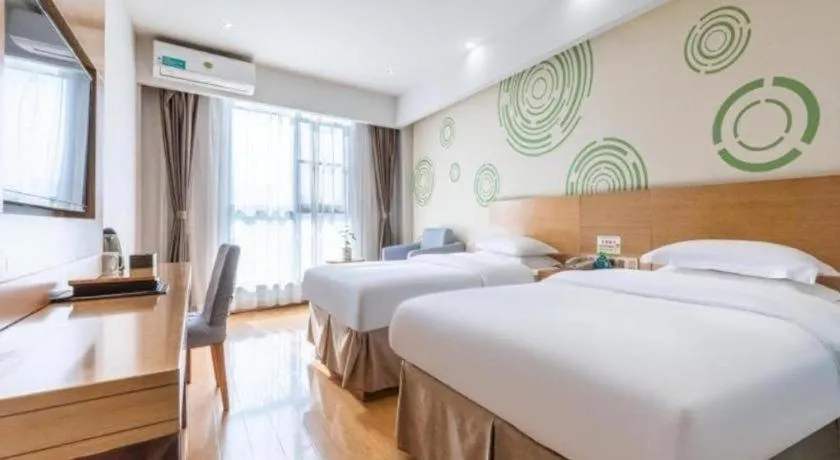 Bed in GreenTree Inn Hefei Government Cultural District South District Provincial Hospital Nanqu Hotel