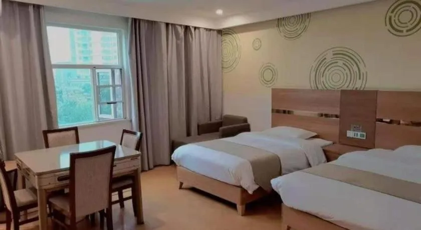 Bed in GreenTree Inn Fuzhou Eastern Capital Express Hotel