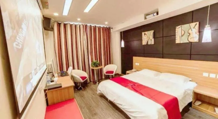 Bed in Thank Inn Plus Hotel Wuxi Xishan District Leather City