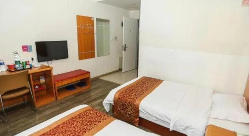 Bed in Thank Inn Hotel Hebei Hengshui Ronghua North Street