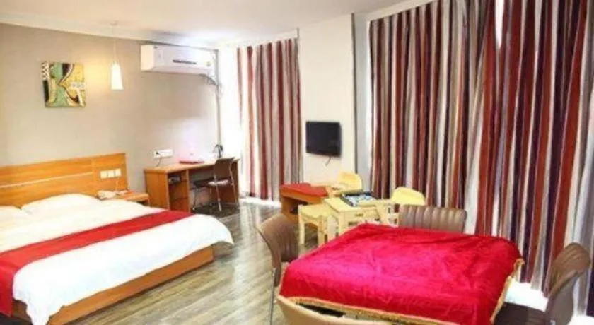 Bed in Thank Inn Hotel Hebei Hengshui Ronghua North Street