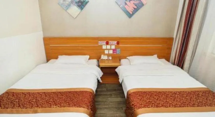 Bed in Thank Inn Hotel Hebei Hengshui Ronghua North Street