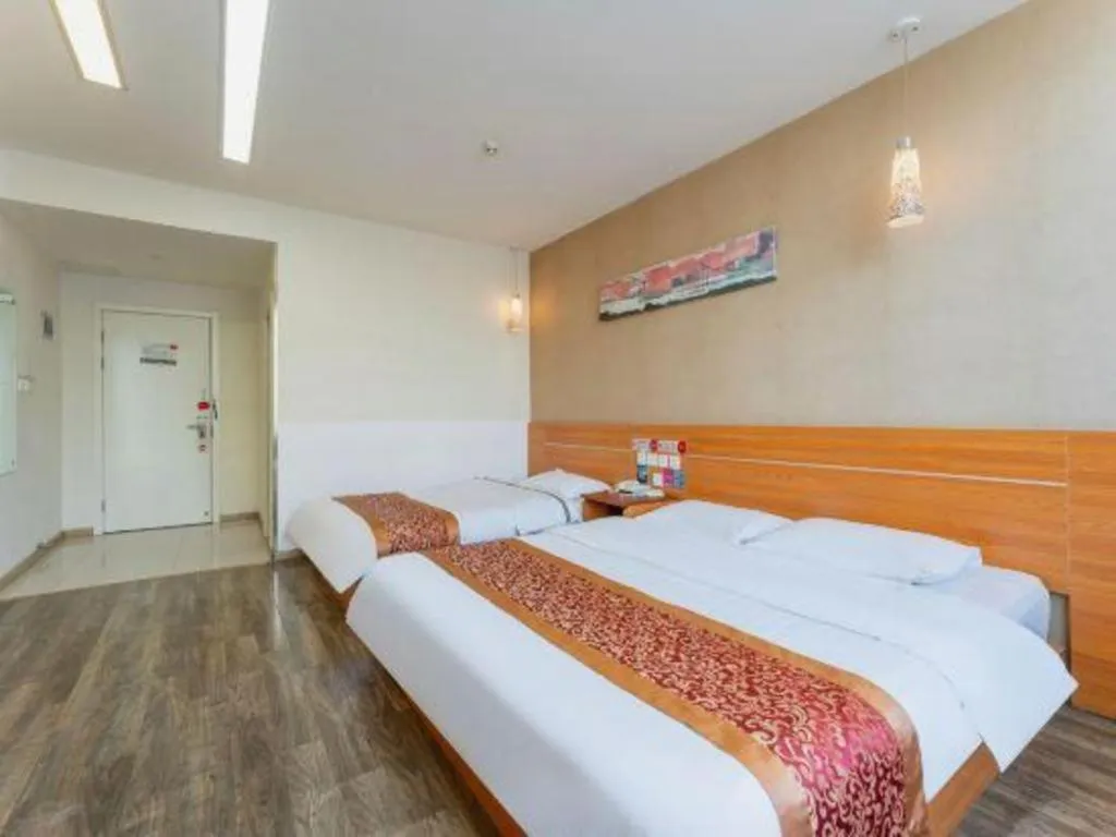 Bed in Thank Inn Hotel Hebei Hengshui Ronghua North Street