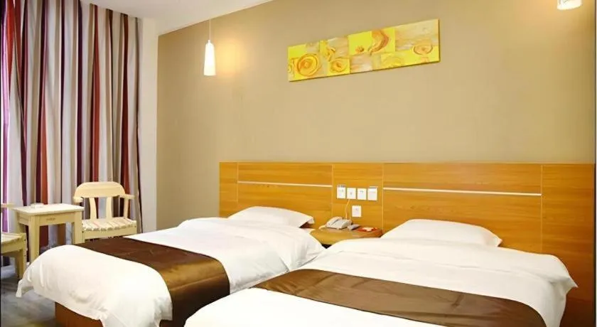 Bed in Thank Inn Hotel Hebei Hengshui Ronghua North Street