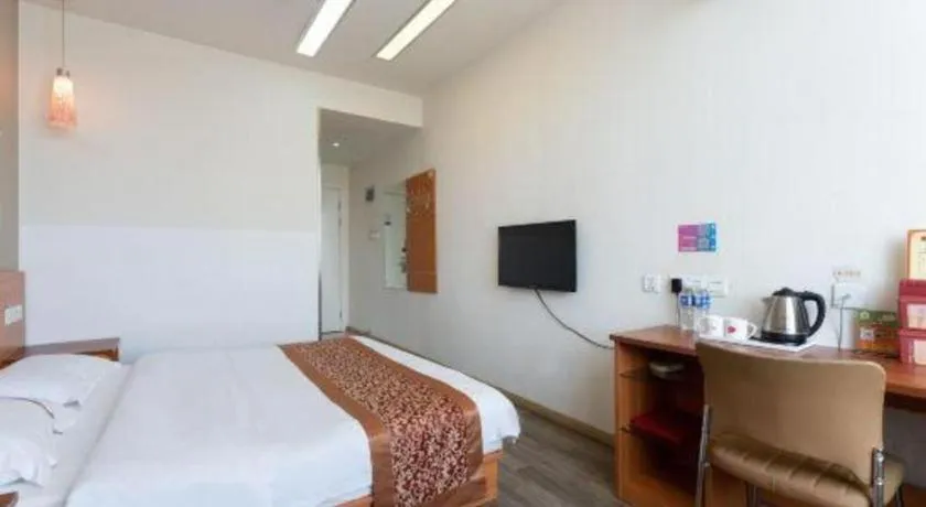 Bed in Thank Inn Hotel Hebei Hengshui Ronghua North Street