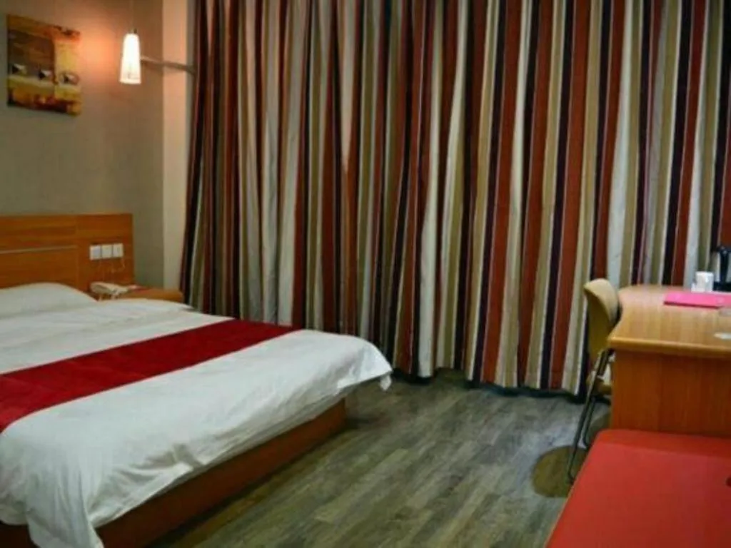 Bed in Thank Inn Hotel Hebei Hengshui Ronghua North Street