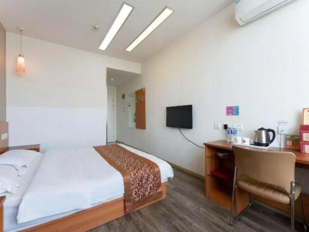 Bed in Thank Inn Hotel Hebei Hengshui Ronghua North Street