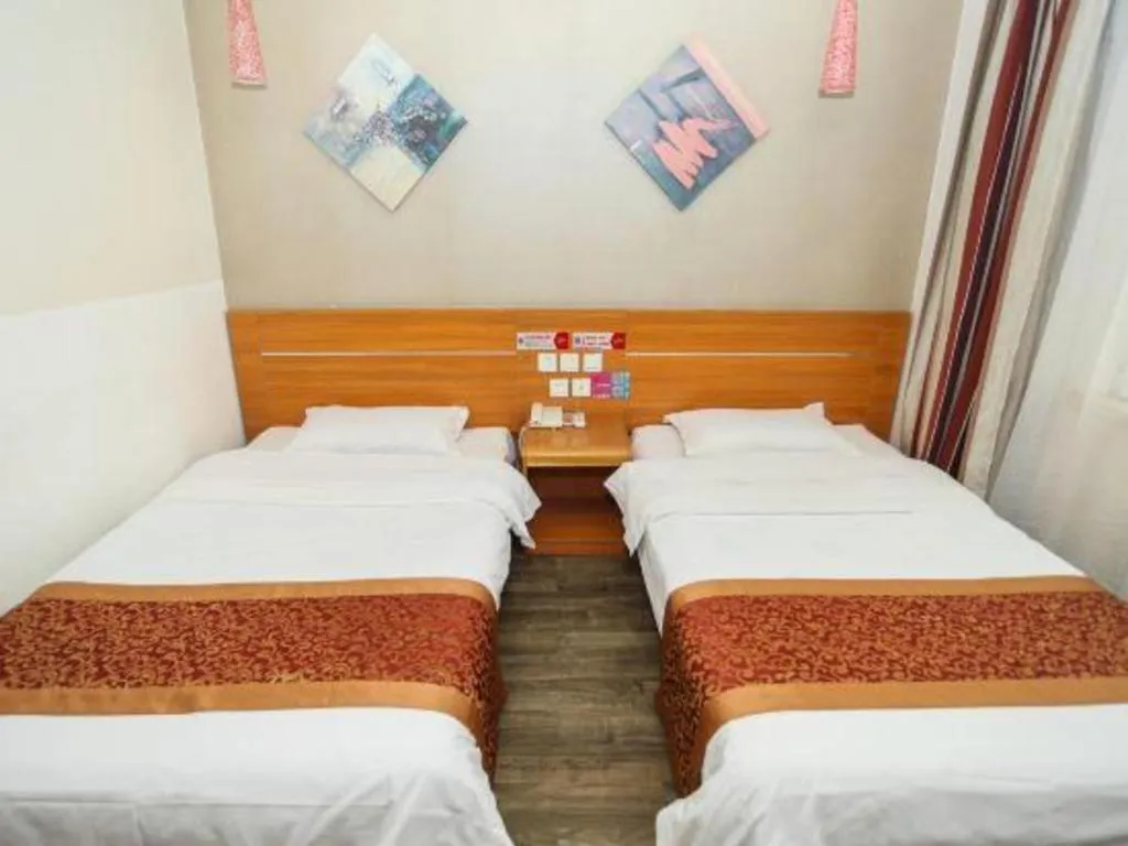 Bed in Thank Inn Hotel Hebei Hengshui Ronghua North Street