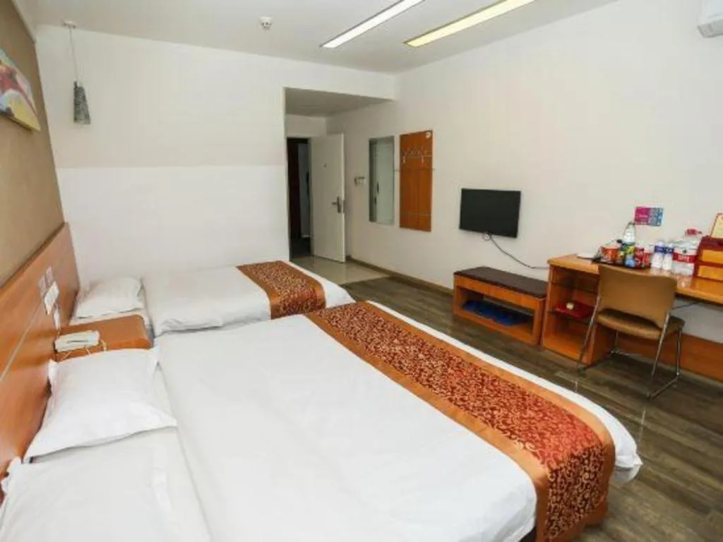 Bed in Thank Inn Hotel Hebei Hengshui Ronghua North Street