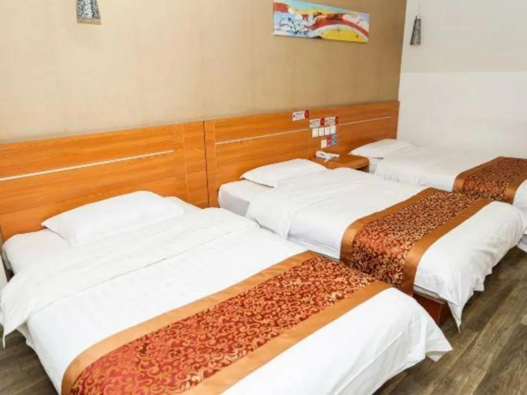 Bed in Thank Inn Hotel Hebei Hengshui Ronghua North Street