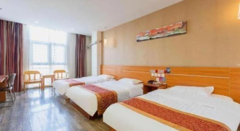 Bed in Thank Inn Hotel Hebei Hengshui Ronghua North Street