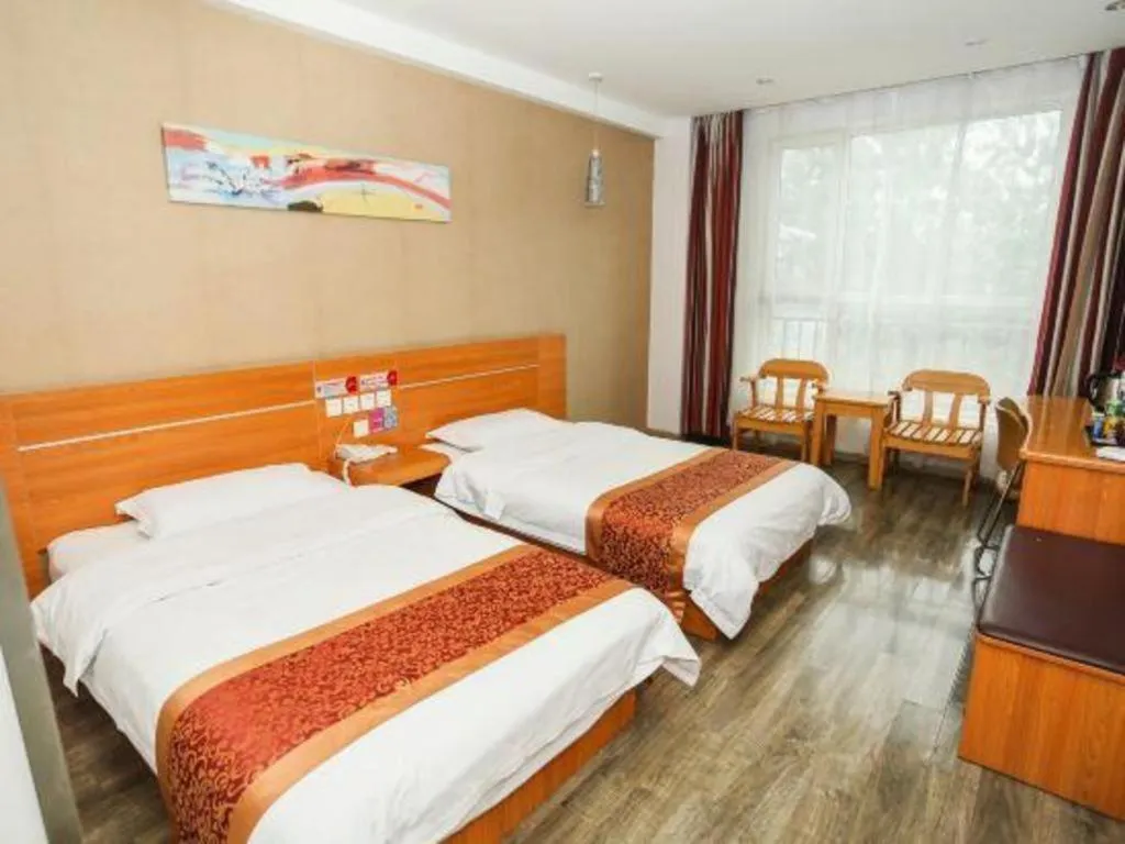 Bed in Thank Inn Hotel Hebei Hengshui Ronghua North Street