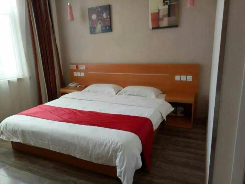 Bed in Thank Inn Hotel Hebei Hengshui Ronghua North Street
