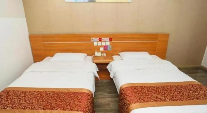 Bed in Thank Inn Hotel Hebei Hengshui Ronghua North Street