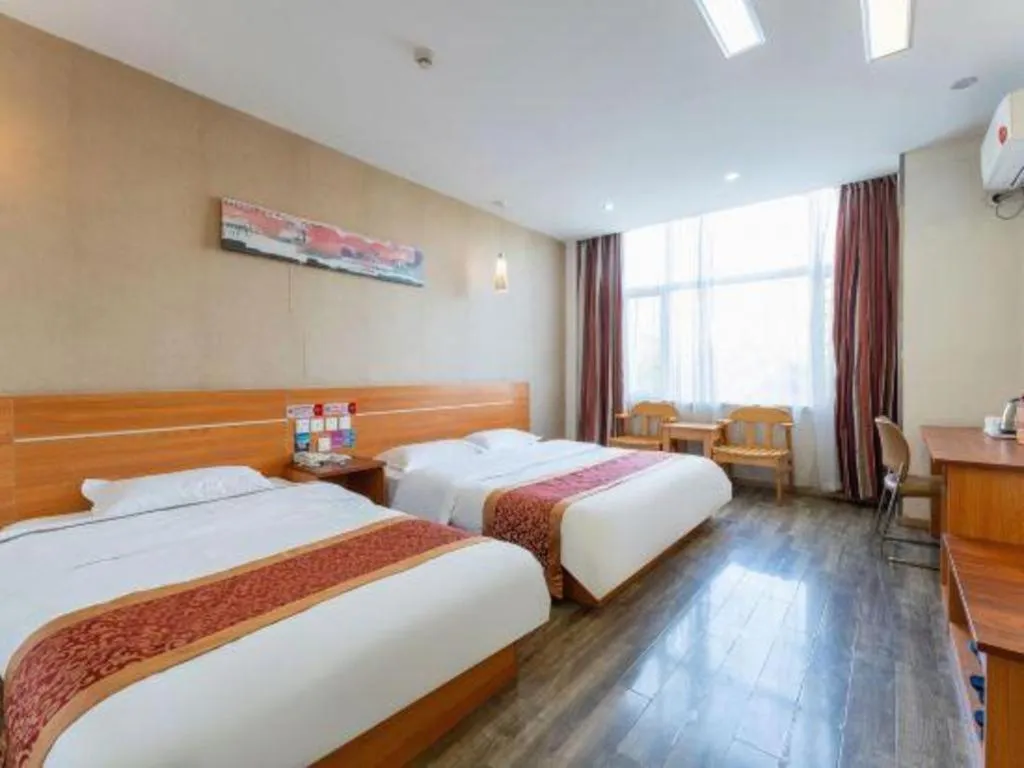 Bed in Thank Inn Hotel Hebei Hengshui Ronghua North Street