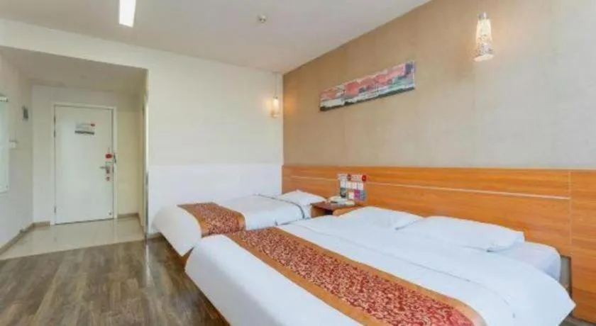 Bed in Thank Inn Hotel Hebei Hengshui Ronghua North Street
