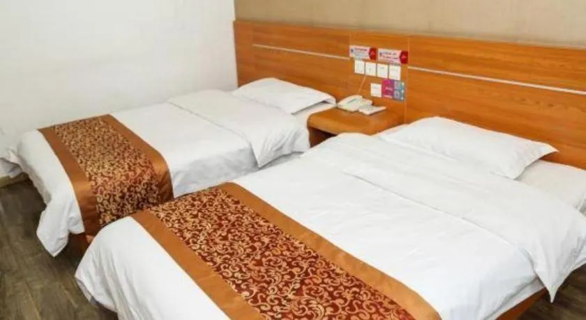 Bed in Thank Inn Hotel Hebei Hengshui Ronghua North Street