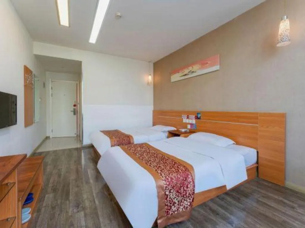 Bed in Thank Inn Hotel Hebei Hengshui Ronghua North Street