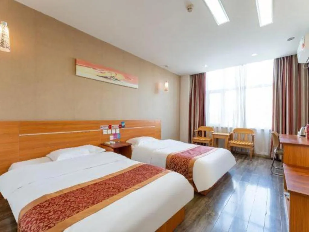 Bed in Thank Inn Hotel Hebei Hengshui Ronghua North Street