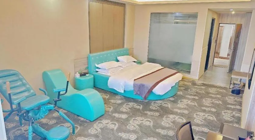 Bed in GreenTree Inn Ningbo Hangzhou Wan New District Lishi Square Business Hotel