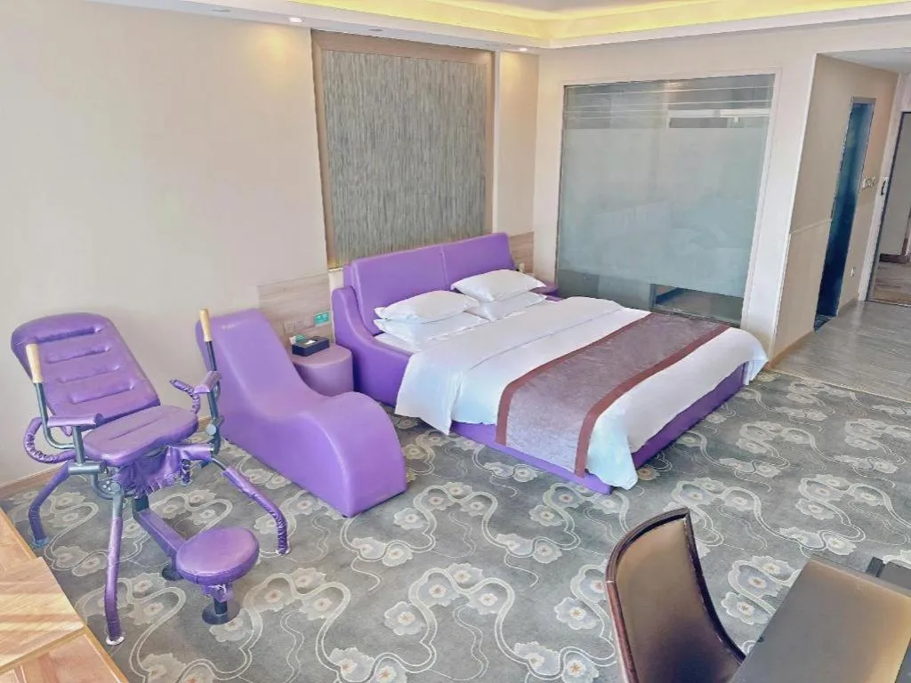 Bed in GreenTree Inn Ningbo Hangzhou Wan New District Lishi Square Business Hotel