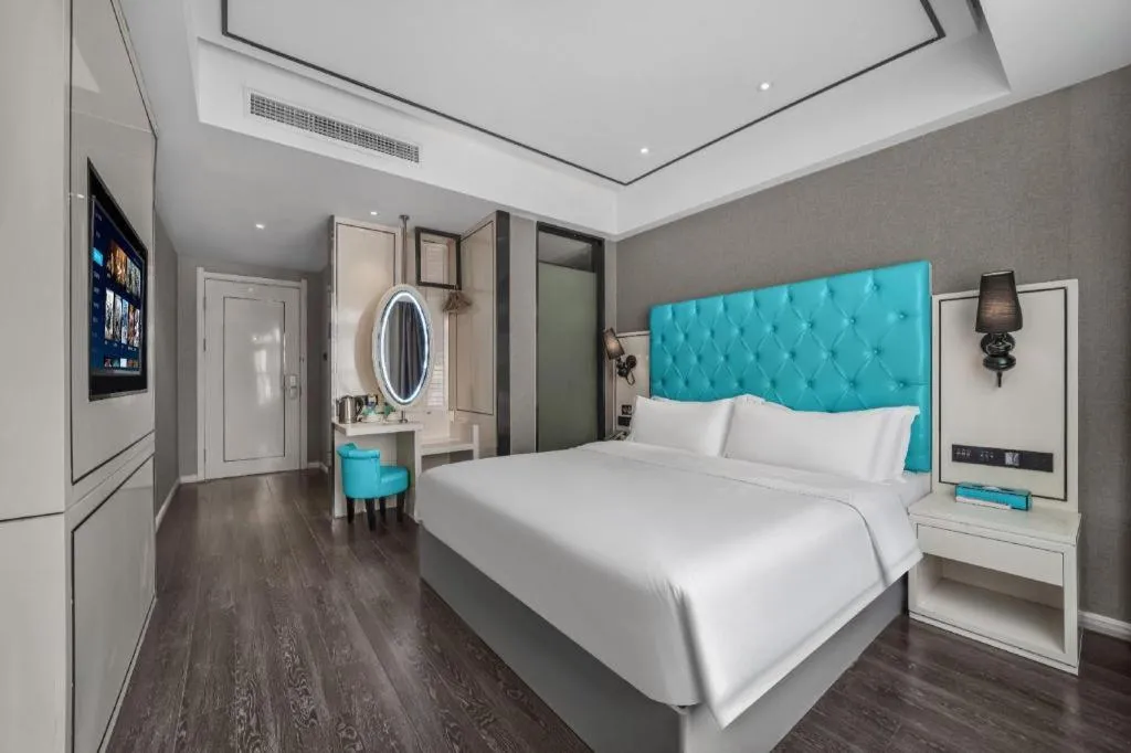 Bed in Xana Hotelle Chongqing Jiefangbei Center Branch