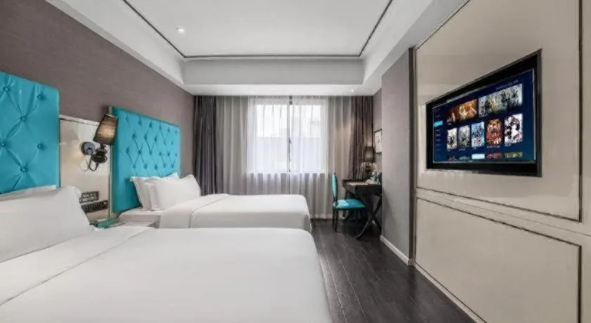 Bed in Xana Hotelle Chongqing Jiefangbei Center Branch