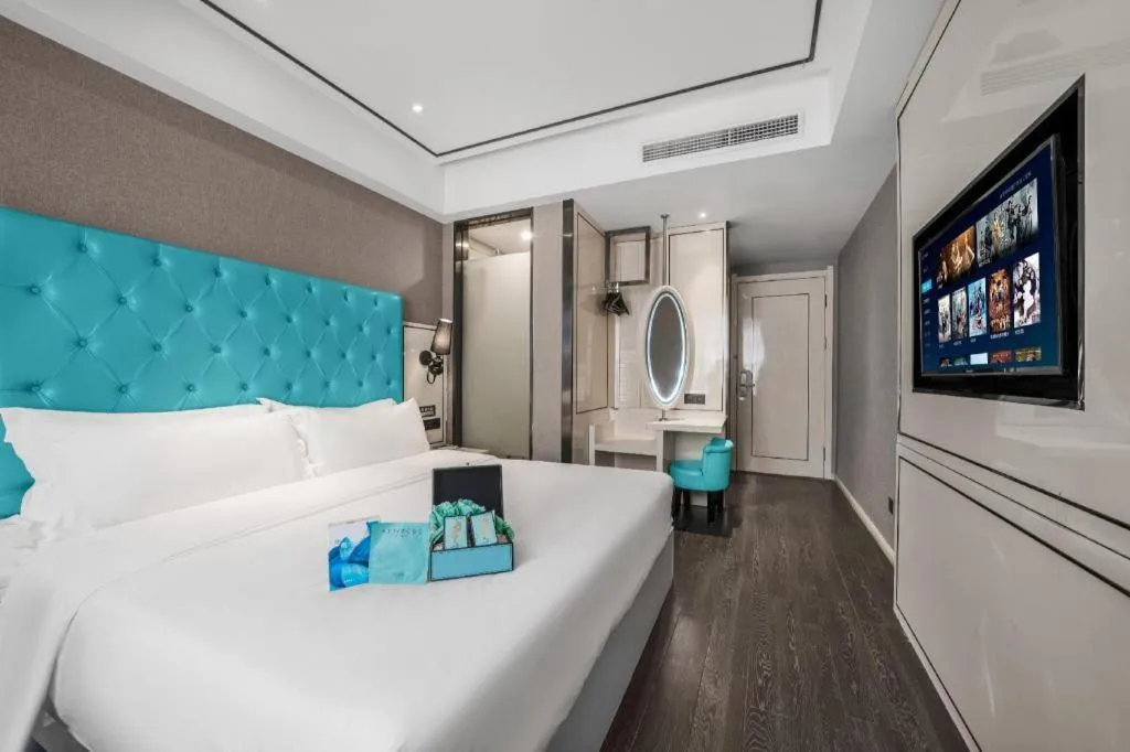 Bed in Xana Hotelle Chongqing Jiefangbei Center Branch