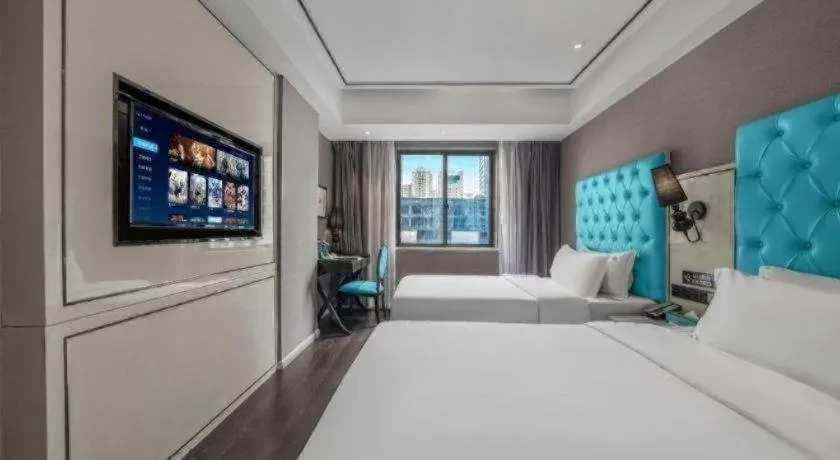 Bed in Xana Hotelle Chongqing Jiefangbei Center Branch