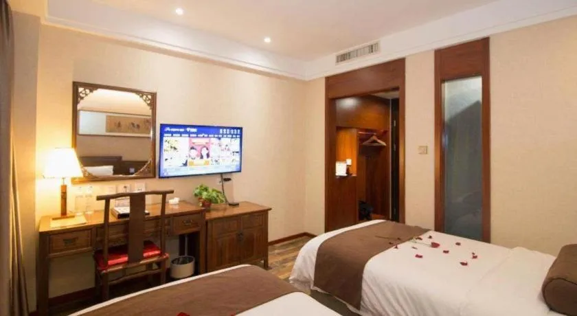 Bed in James Joyce Coffetel Xian Dayanta Metro Station Branch