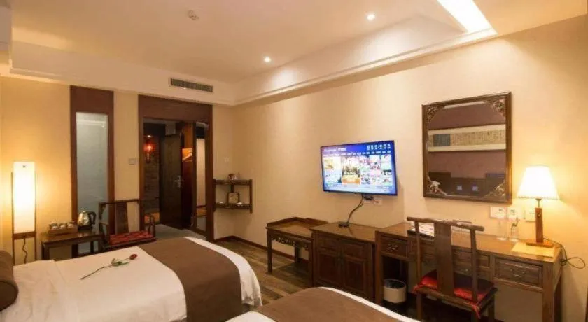 Bed in James Joyce Coffetel Xian Dayanta Metro Station Branch