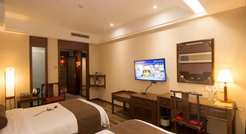 Bed in James Joyce Coffetel Xian Dayanta Metro Station Branch