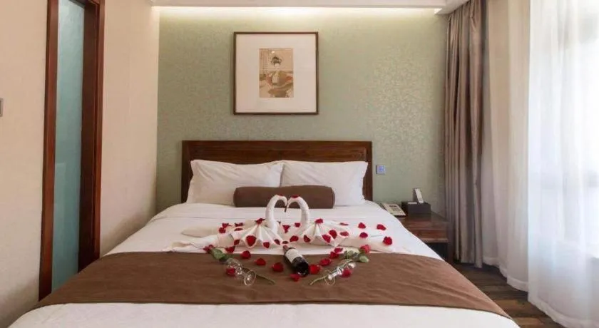 Bed in James Joyce Coffetel Xian Dayanta Metro Station Branch