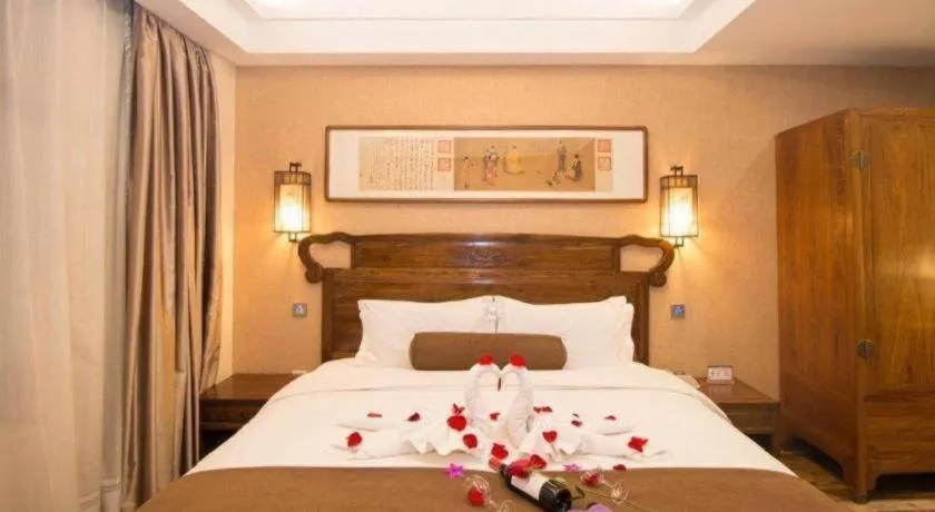 Bed in James Joyce Coffetel Xian Dayanta Metro Station Branch