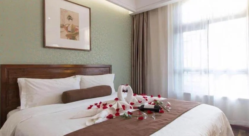 Bed in James Joyce Coffetel Xian Dayanta Metro Station Branch