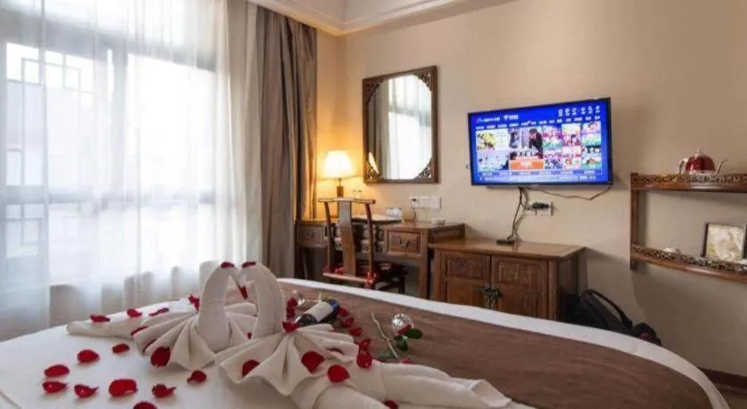 Bed in James Joyce Coffetel Xian Dayanta Metro Station Branch