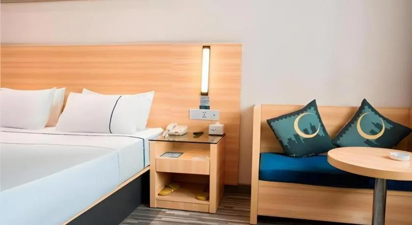 Bed in City Comfort Inn Xianning South Station Wanda