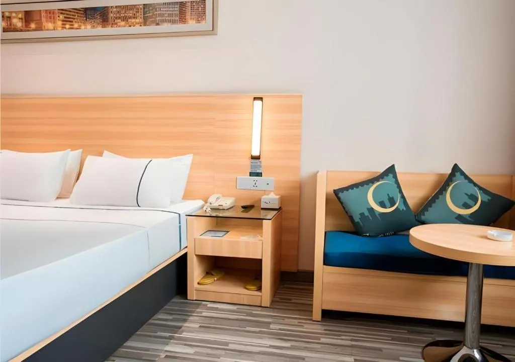 Bed in City Comfort Inn Xianning South Station Wanda