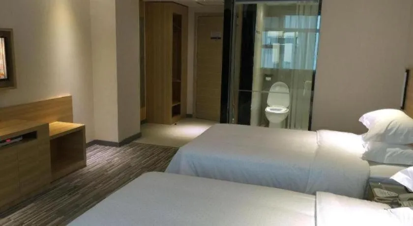 Bed in City Comfort Inn Xianning South Station Wanda