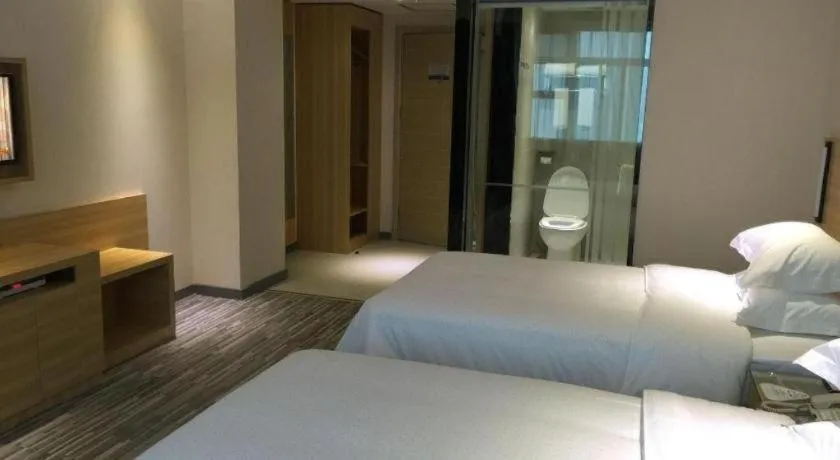 Bed in City Comfort Inn Xianning South Station Wanda