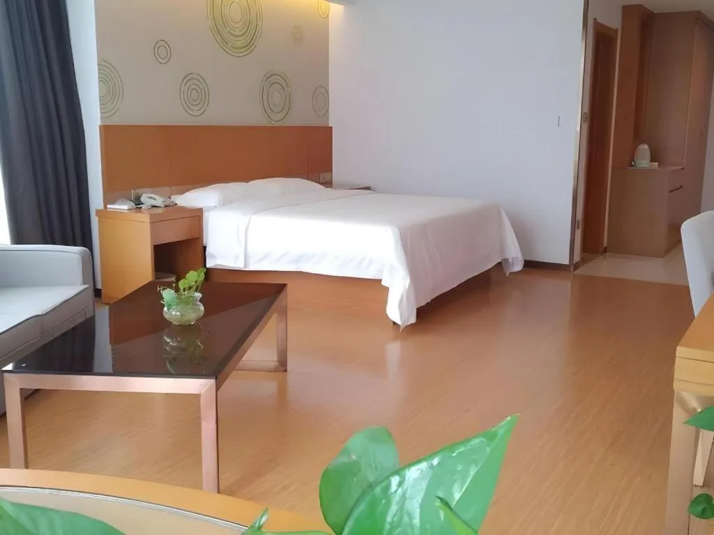 Bed in GreenTree Inn Anqing Yuexixian Wenquan Branch