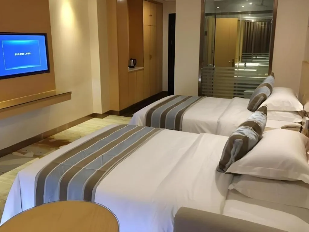 Bed in GreenTree Alliance Foshan West Station Luowu Road Hotel