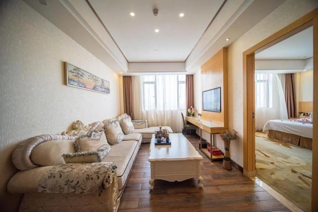 Bed in GreenTree Alliance Foshan West Station Luowu Road Hotel