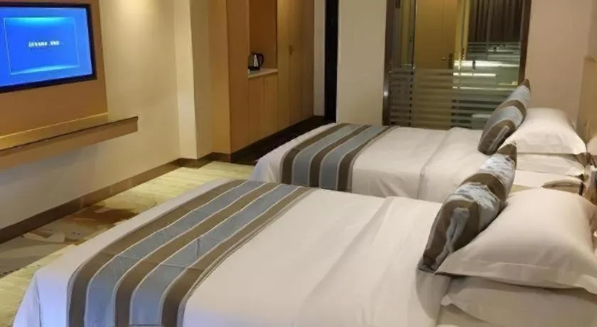 Bed in GreenTree Alliance Foshan West Station Luowu Road Hotel